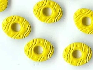 UOVO DI PASQUA GIALLO OCCHIELLI 3/16" Scrapbooking Creazione Carte Timbratura - Foto 1 di 1