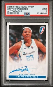 2011 RITTENHOUSE WNBA AUTOGRAPHS CAPPIE PONDEXTER PSA 9! - Picture 1 of 2
