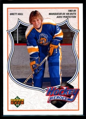 BRETT HULL 1991-92 Upper Deck French Hockey Heroes #1 C1 - Image 1 of 2