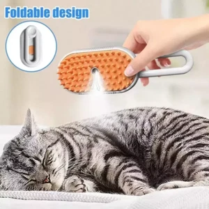 Cat Steam Brush Steamy Dog Brush 3 in 1 Electric Spray Massage Pet Grooming US* - Picture 1 of 14