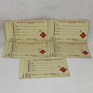 NOS (5) Vintage Railway Express Agency Slip 1946 New Bloomfield PA (772-A—11-46) - Picture 1 of 6