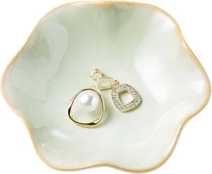 Jewelry Dish Tray, Ring Dish, Ceramic Trinket Tray, Key Bowl, Decorative Plate, - Picture 1 of 9