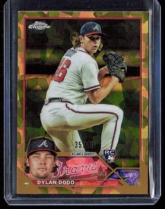 2023 Topps Chrome Update Sapphire Dylan Dodd RC Gold /50 Braves #USCS51 - Picture 1 of 2
