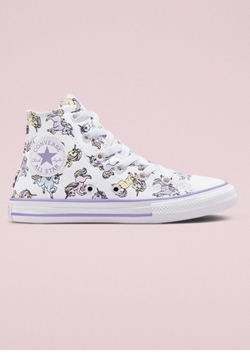 NUOVE SCARPE CONVERSE UNICORNO BAMBINA BAMBINO CHUCK TAYLOR ALL STAR MID SNEAKERS taglia 3 anni