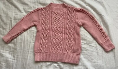 Suéter Crewcuts Niñas Rosa Talla 4-5 100% Algodón Muy Bueno Foto 1 de 4