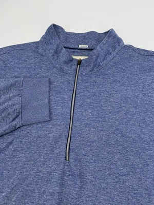 Taco de golfe Donald Ross masculino XXL 1/4 zíper desempenho elástico azul Avery Ranch - Imagem 1 de 4