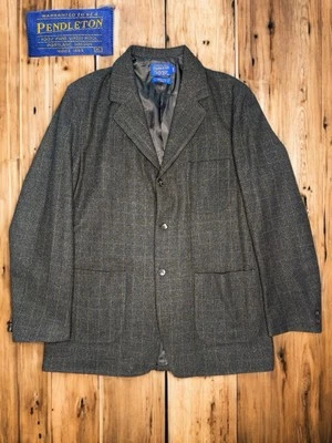 Pendleton Jacket Mens XL Ashland Blazer 42L Lambs Wool Sport Coat Minimalist - Image 1 of 4