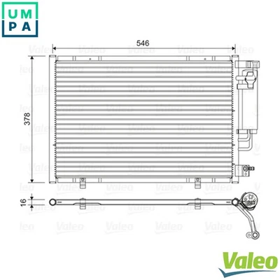 CONDENSER AIR CONDITIONING 822613 FOR FORD FIESTA/VI/Van KVJA/F6JDRTJB 1.4L 4cyl - Image 1 of 4