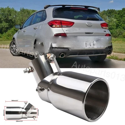 For Hyundai Elantra GT Hatchback Car Exhaust Pipe Tip Rear Tail Muffler Steel - Image 1 of 4