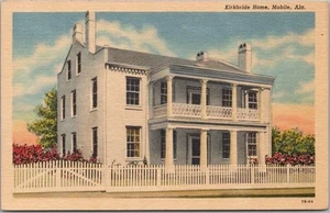 Postal MÓVIL Alabama "Kirkbride Home" (Conde Charlotte House) lino Curteich - Imagen 1 de 2