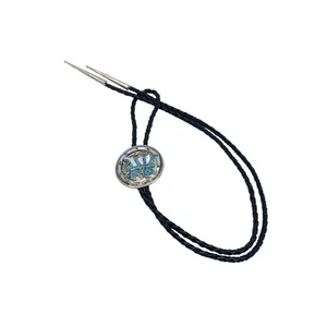 Vintage, Bolo Tie, Circa 1980's, Multi-Stone, Zuni, 40" - Picture 1 of 4