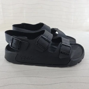 Birki's Unisex Aruba Black Strappy Sandals Shoes Made in Germany Sz 42 EUR Mens - Picture 1 of 11
