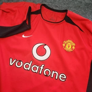 Herren Nike Vodafone Manchester United Fußball Trikot Rot Schwarz Medium - Bild 1 von 8