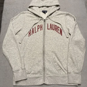 Ralph Lauren Hoodie Damen XL grau Full Zip Spellout Y2K - Bild 1 von 7
