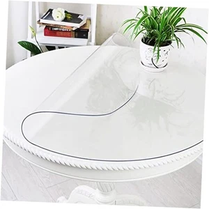 60 Inch Dia Round Clear Plastic Dining Round 60D Inch Round New Clear 1.5mm - Picture 1 of 7