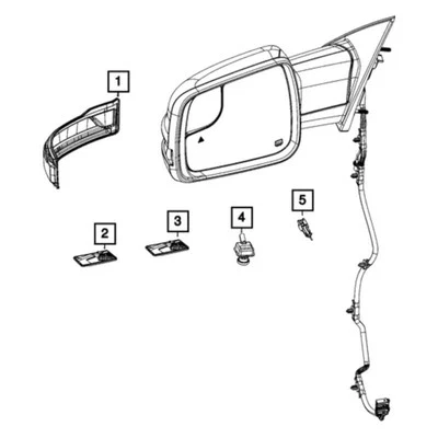 For Ram 3500 2019-2022 Mopar 68460763AA Turn Signal Light - Image 1 of 3