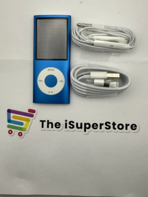 Apple iPod nano 4th Gen A1285 Blue - NEW BATTERY (8 GB) + 1 Year CPS Warranty! - Image 1 of 4