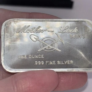 Mother-Lode Mint “1973 Pony Express” Bullion-999 Fine Silver 1 Oz Art Bar - Picture 1 of 8