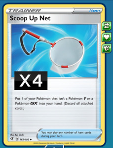 4X Scoop Up Net 165/192 ONLINE digital card - Pokemon TCG PTCGO rebel clash 4 x4