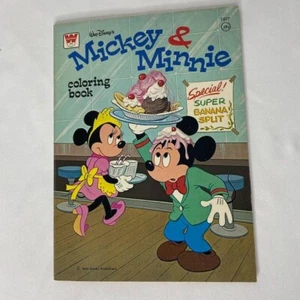 Vintage Witman Walt Disney Mickey Minnie Mouse 99% Clean Coloring Book 1976 - Picture 1 of 7