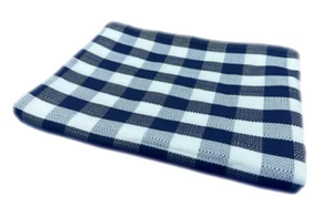 Tischwäsche mit 2 cm Karo aus Baumwolle - Farbe blau-weiß - Größen wählbar - Bild 1 von 1