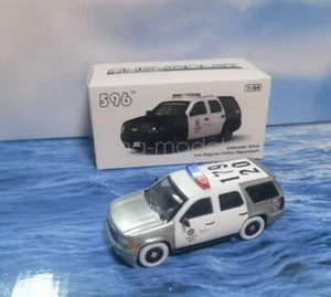 1:64 596Model Chase Tahoe LAPD LA Police Patrol SUV Model Diecast Metal Car - Bild 1 von 4