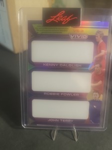 Kenny Dalglish Robbie Fowler John Terry Leaf Vivid 1/1 Pre Production Proof