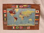 vintage paper item: 1969 MOBIL "INTERNATIONAL FLAGS" 
