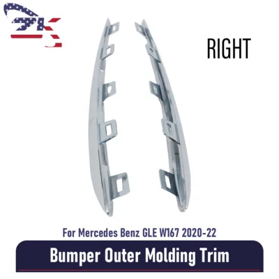 Parachoques delantero derecho moldura exterior para Mercedes Benz GLE W167 2020-25 GLE450 Foto 1 de 4