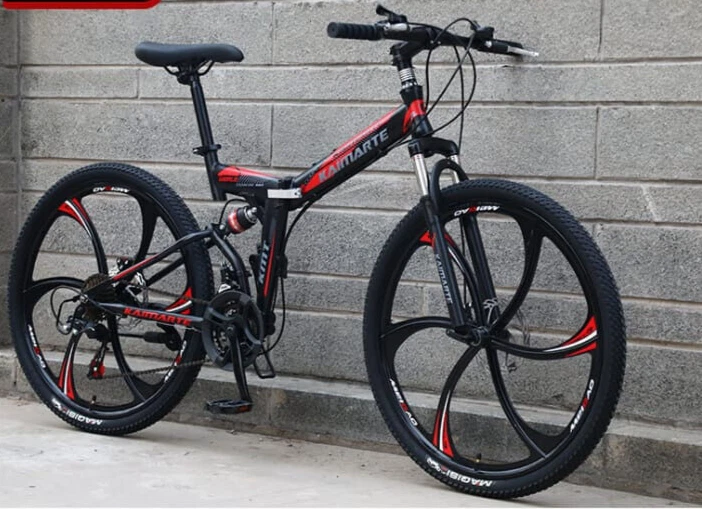 MOUNTAINBIKE  Faltbike 26 Zoll Rot  "Kaimarte" MTB 24 Gang Scheibenbremse 6Ys - Bild 1 von 1