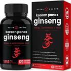 NutraChamps Korean Red Panax Ginseng 1000mg - 120 Vegan Capsules Extra Strength