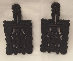 Vintage Gusseisen Untersetzer Floral Kunstschmiede Design MT102 - Bild 1 von 6