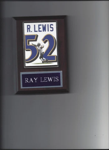 RAY LEWIS JERSEY PLAQUE BALTIMORE RAVENS FOOTBALL NFL Cover