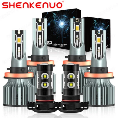 Combo H11+H11+H16 Faro LED Luz antiniebla haz alto bajo para Lexus CT200h 2014-2017 Foto 1 de 4