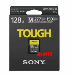 Sony 128GB SDXC Memory Card Tough Series UHS-II  SF-M128T/T1 UHS-II 4K V60 - Picture 1 of 1