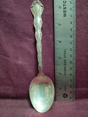 Cuchara sopera ovalada Sterling Reed & Barton TARA 6 5/8" 48 gramos sin monograma Foto 1 de 4