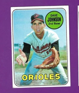 Carta Baseball 1969 Topps #203 Dave Johnson Baltimore Orioles EX+ - Foto 1 di 2