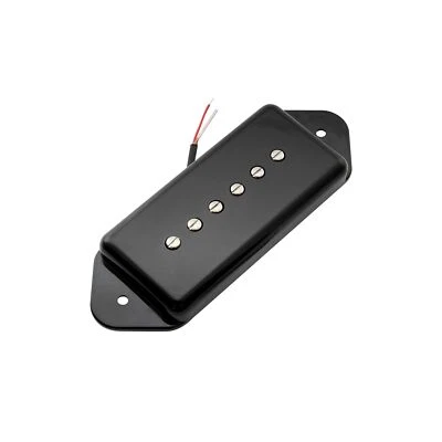 Pastilla puente guitarra bobina única Artec ASA91-BK Black Alnico 5 P90 Dogear 7,5 k Foto 1 de 4