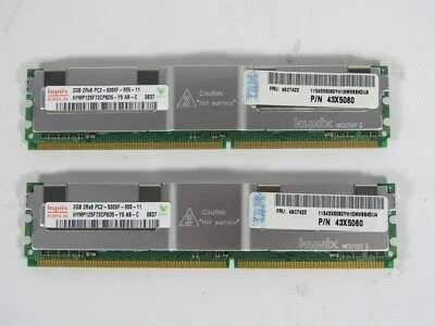Hynix 4GB (2x2GB) PC2-5300F  DDR2-667MHz  - Image 1 of 4