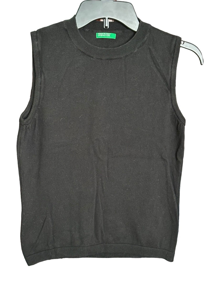 Chaleco Negro Mujer Chaleco Acolchado United Colors Of Benetton