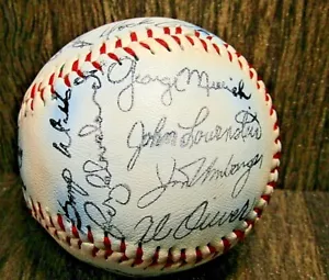 27 Major League Baseball Players Legends Stamped Facsimile Souvenir Auto-Ball - Picture 1 of 12