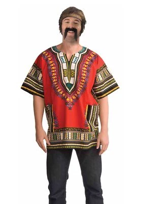 Forum Novelties Generation Hippie Mens Dashiki Costume Shirt (Size: Standard 42) - Image 1 of 2
