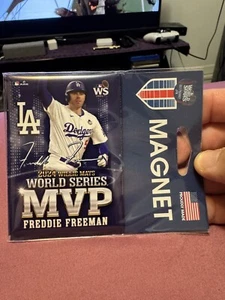 Freddie Freeman Los Angeles dodgers 2024 World Series MVP Metal 2.5x3.5 Magnet - Picture 1 of 1