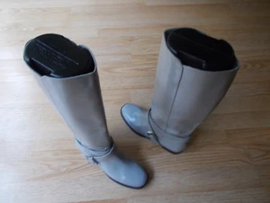 Marc by Marc Jacobs Tall Flat Riding Boots Polished Leather sz 37.5 US 7.5 7 NIB - Picture 1 of 9