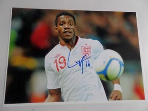 WILFRIED ZAHA ENGLAND, MAN UTD, PALACE, SIGNED A4 PHOTOGRAPH. - Picture 1 of 1