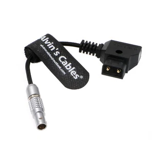 2 Pin Male to Reverse D Tap Flexible Power Cable for Teradek ARRI Braide Cable - Picture 1 of 6