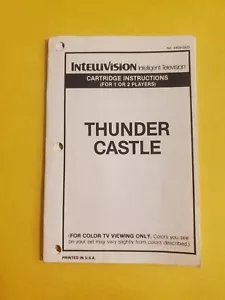 Intellivision Manual : Thunder Castle - Picture 1 of 2