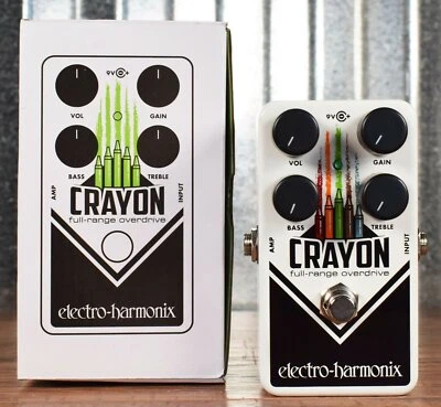 Electro-Harmonix EHX Crayon 69 Full Range Overdrive Guitar Effect Pedal - Image 1 of 4