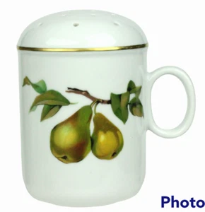 Royal Worcester Evesham Gold 5" Porcelain Powdered Sugar Shaker Fruit Design New - Picture 1 of 7