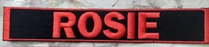 **CUSTOM** Personalised Name Initial Embroidery Sew on Patch 350mm XLarge Size - Picture 1 of 1